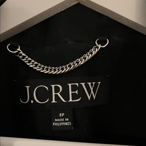 J.Crew | Icon trench coat with hood | Black | Size 8P - Picture 9 of 13